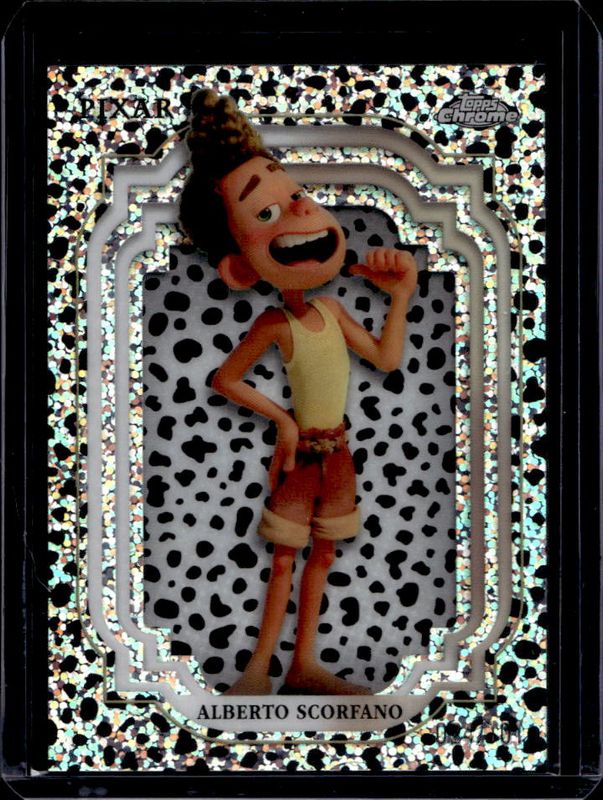 Alberto Scorfano 2024 Topps Chrome Disney #179 Black & White Speckle /101 RAW