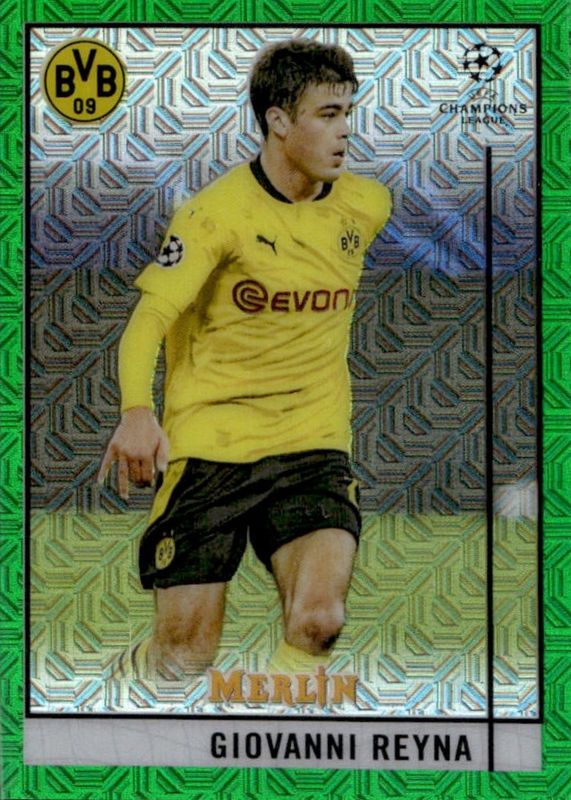 2020 Topps Merlin Chrome UEFA Champions League #11 Green Mojo Refractor /99