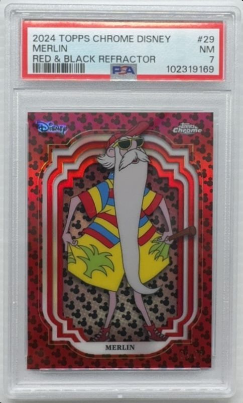 2024 Topps Chrome Disney #29 Red & Black Refractor /28