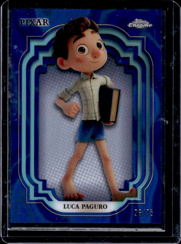 Luca Paguro 2024 Topps Chrome Disney #178 Blue Lava Refractor /75 RAW