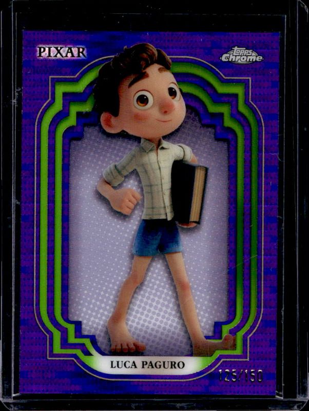 Luca Paguro 2024 Topps Chrome Disney #178 Purple & Green Pulsar /150 RAW