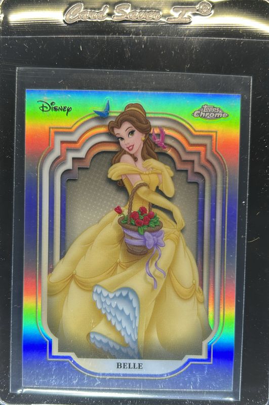 Belle 2024 Topps Chrome Disney #49 Refractor RAW