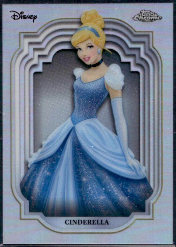Cinderella 2024 Topps Chrome Disney #17 Refractor RAW
