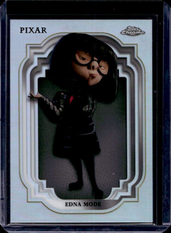 Edna Mode 2024 Topps Chrome Disney #101 Refractor RAW