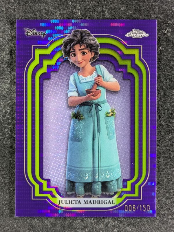 2024 Topps Chrome Disney #189 Purple & Green Pulsar /150