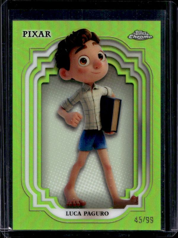 Luca Paguro 2024 Topps Chrome Disney #178 Green Refractor /99 RAW