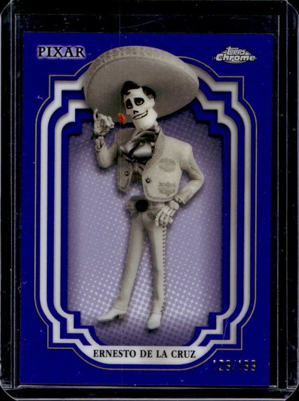 Ernesto De La Cruz 2024 Topps Chrome Disney #172 Purple Refractor /199 RAW