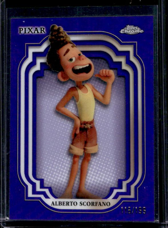 Alberto Scorfano 2024 Topps Chrome Disney #179 Purple Refractor /199 RAW