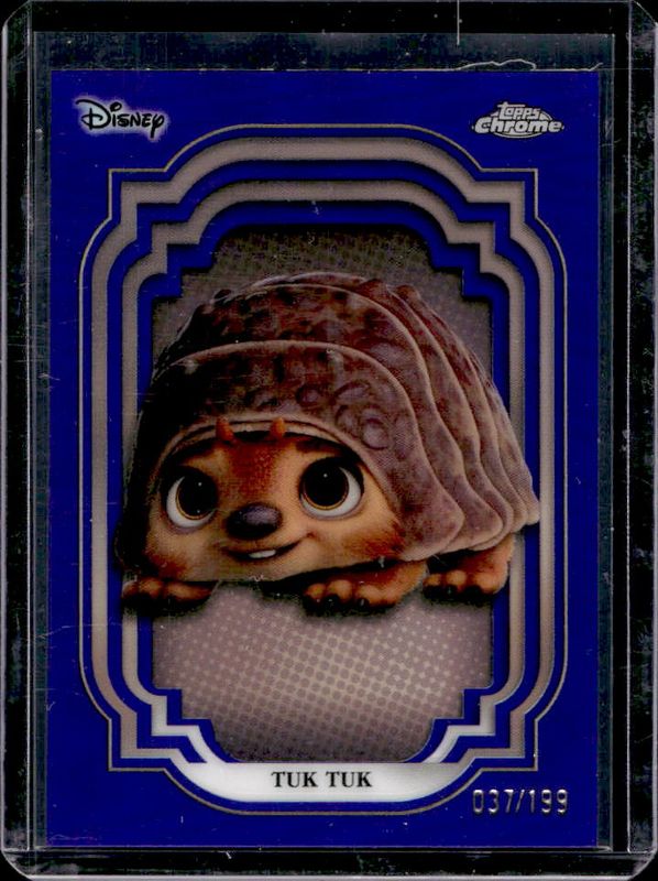 Tuk Tuk 2024 Topps Chrome Disney #177 Purple Refractor /199 RAW