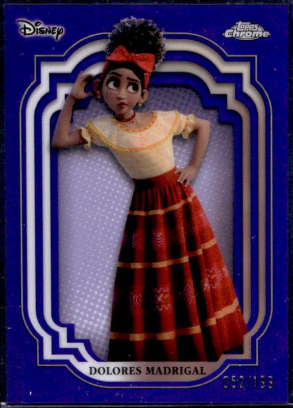 Dolores 2024 Topps Chrome Disney #187 Purple Refractor /199 RAW