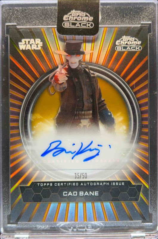 2024 Topps Chrome Black Star Wars #BFA-DK Duality of the Galaxy Autographs - Gold Refractor /50