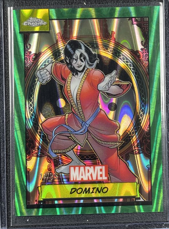 Domino 2024 Topps Chrome #67 Green Gamma Ray Wave Refractor /99 RAW
