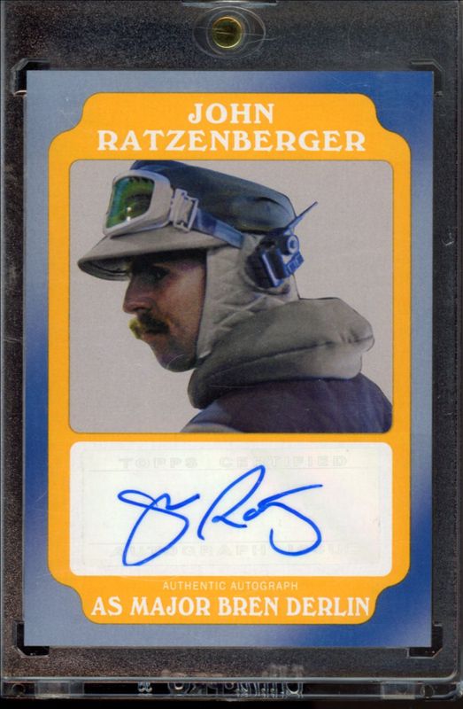John Ratzenberger Major Bren Derlin 2024 Topps Star Wars Masterwork #A-JR Autographs - Wood /10 RAW