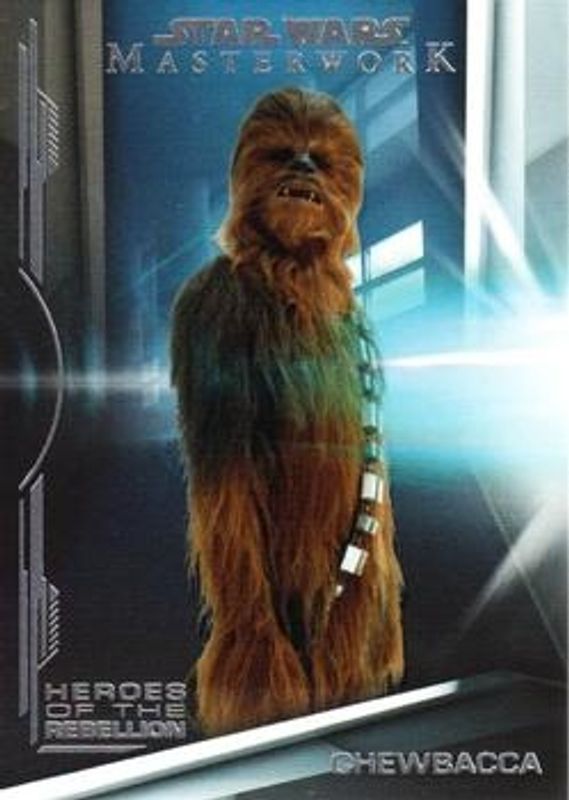 Chewbacca 2019 Topps Star Wars Masterwork #HR-4 Heroes of the Rebellion RAW