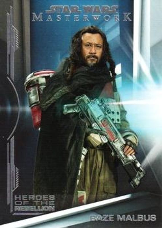 Baze Malbus 2019 Topps Star Wars Masterwork #HR-12 Heroes of the Rebellion RAW