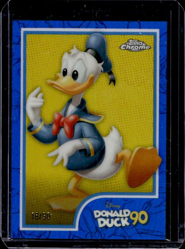 Donald Duck 2024 Topps Chrome Disney #DD-9 Donald Duck 90th