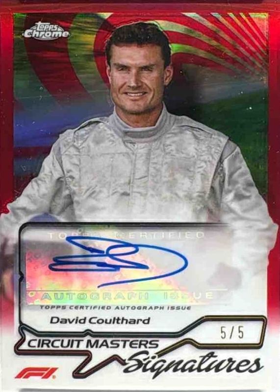 2024 Topps Chrome Formula 1 #CMS-COU Circuit Masters Signatures - Red Refractor /5