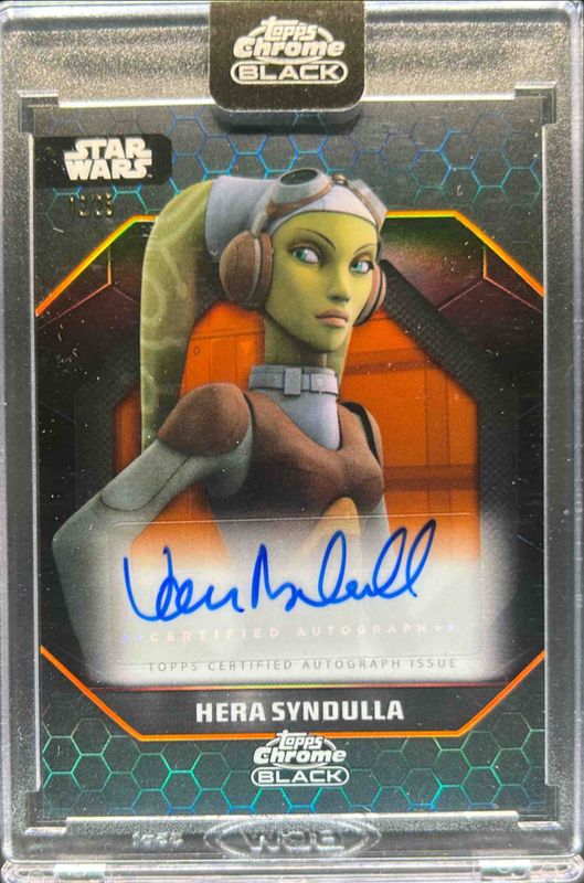 2024 Topps Chrome Black Star Wars #ALS-VM Light Side Autographs - Orange Refractor /25