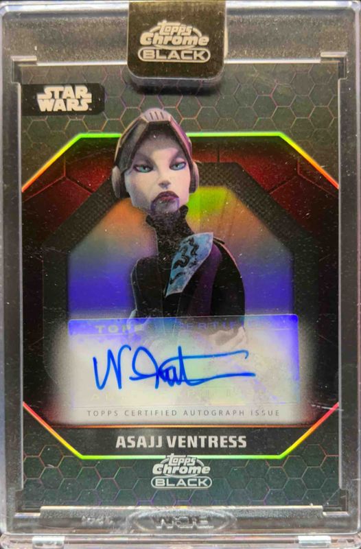 2024 Topps Chrome Black Star Wars #ADS-NF Dark Side Autographs