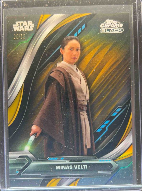2024 Topps Chrome Black Star Wars #42 Gold Refractor /50