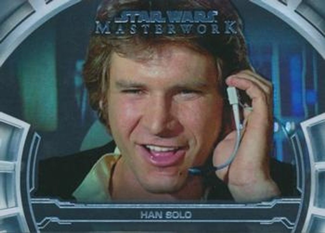 Han Solo 2019 Topps Star Wars Masterwork #DM-2 Defining Moments Rainbow Foil /299 RAW