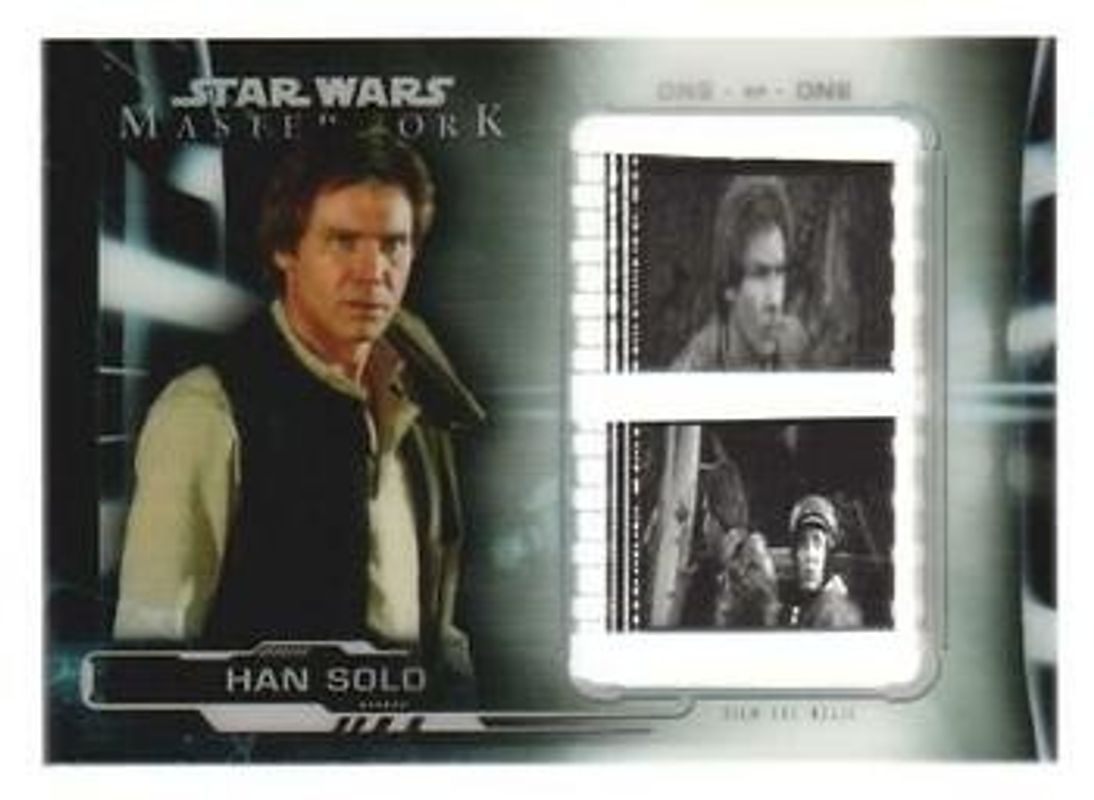 Han Solo 2019 Topps Star Wars Masterwork #FC-HS6 Film Cel Relic /1 RAW