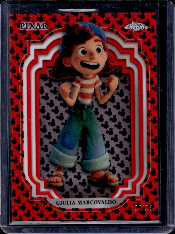 2024 Topps Chrome Disney #180 Red & Black Refractor /28