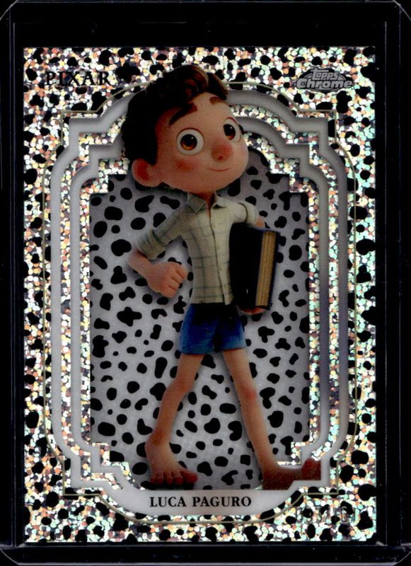 Luca Paguro 2024 Topps Chrome Disney #178 Black & White Speckle /101 RAW
