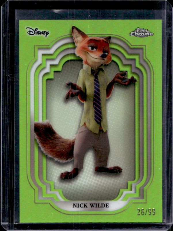 2024 Topps Chrome Disney #167 Green Refractor /99