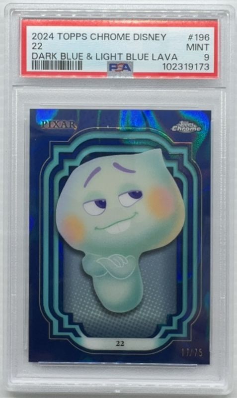 22 2024 Topps Chrome Disney #196 Blue Lava Refractor /75 RAW