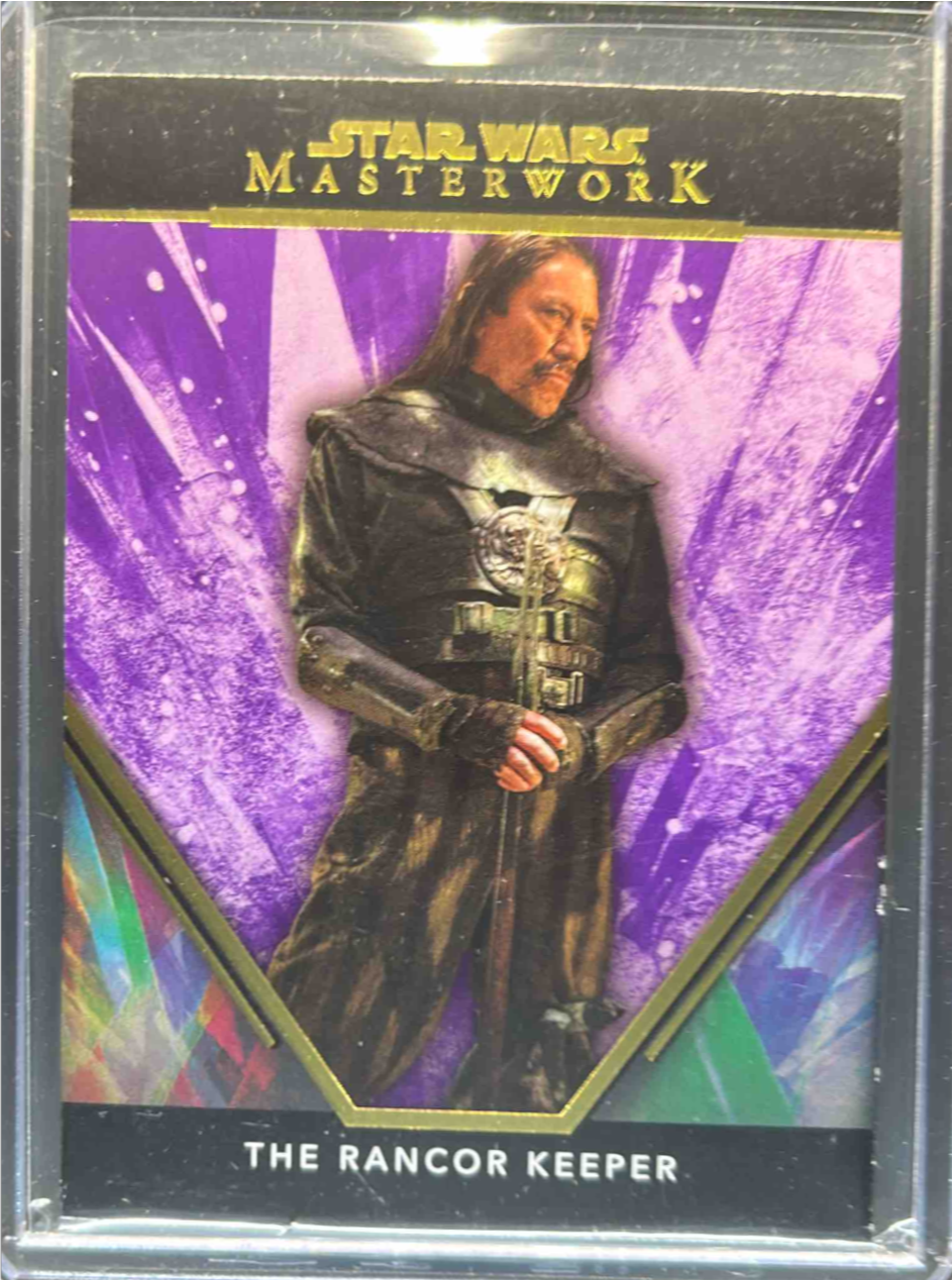 Rancor Keeper 2024 Topps Star Wars Masterwork #86 Purple /50 Price ...