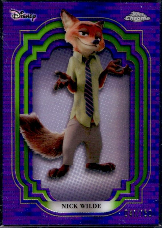 2024 Topps Chrome Disney #167 Purple & Green Pulsar /150