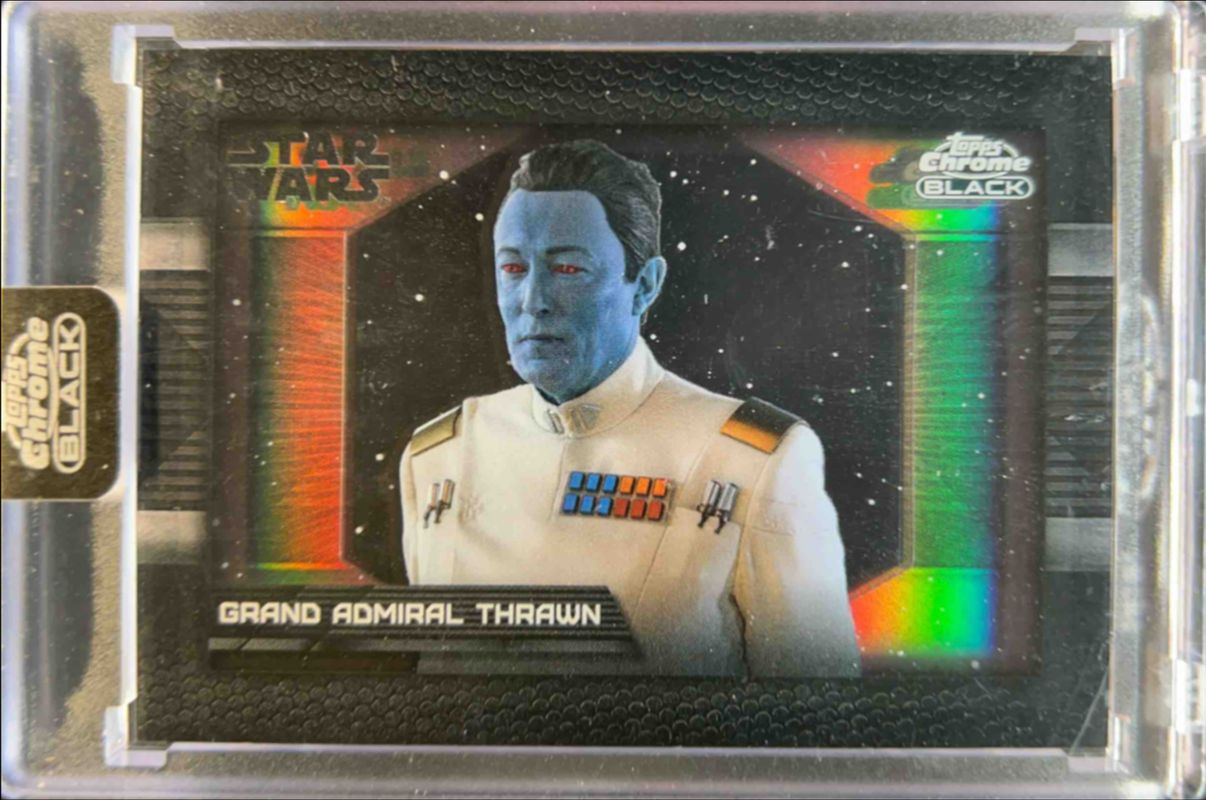 Grand Admiral Thrawn 2024 Topps Chrome Black Star Wars #DD-1 Depths of the Darkside RAW