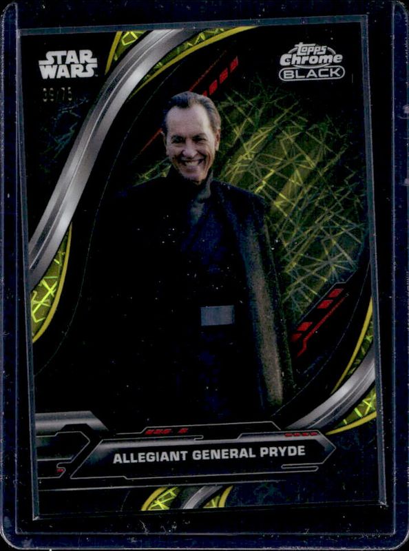 2024 Topps Chrome Black Star Wars #84 Yellow Lazer Refractor /75