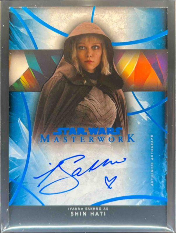 Ivanna Sakhno 2024 Topps Star Wars Masterwork #A-IS Autographs - Blue Foil /99 RAW