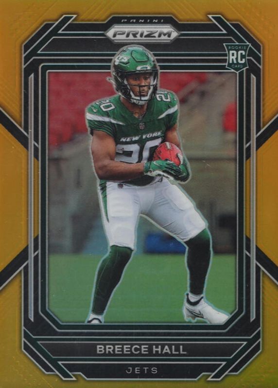 Breece Hall 2022 Prizm #317 Gold /10 Rookie RAW