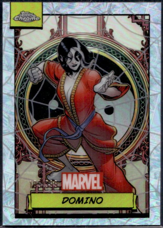 Domino 2024 Topps Chrome #67 Spiderweb Refractor /399 RAW