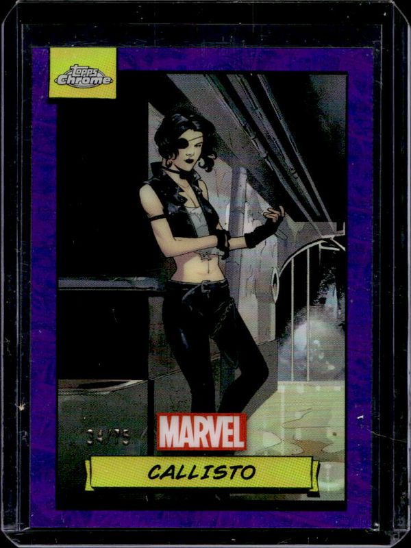 Callisto 2024 Topps Chrome #137 Purple Refractor /75 RAW