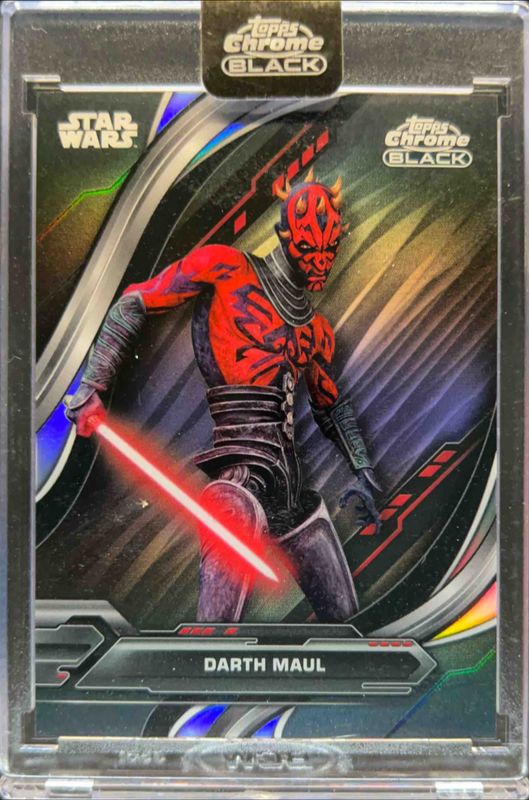 Darth Maul 2024 Topps Chrome Black Star Wars #SP-9 Anime Short Prints RAW