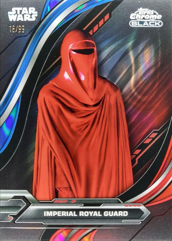 2024 Topps Chrome Black Star Wars #83 Blue Red Lava Refractor /99