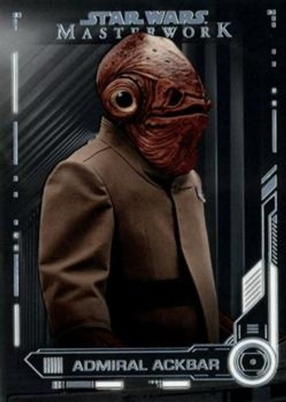 Admiral Ackbar 2019 Topps Star Wars Masterwork #52 Base RAW