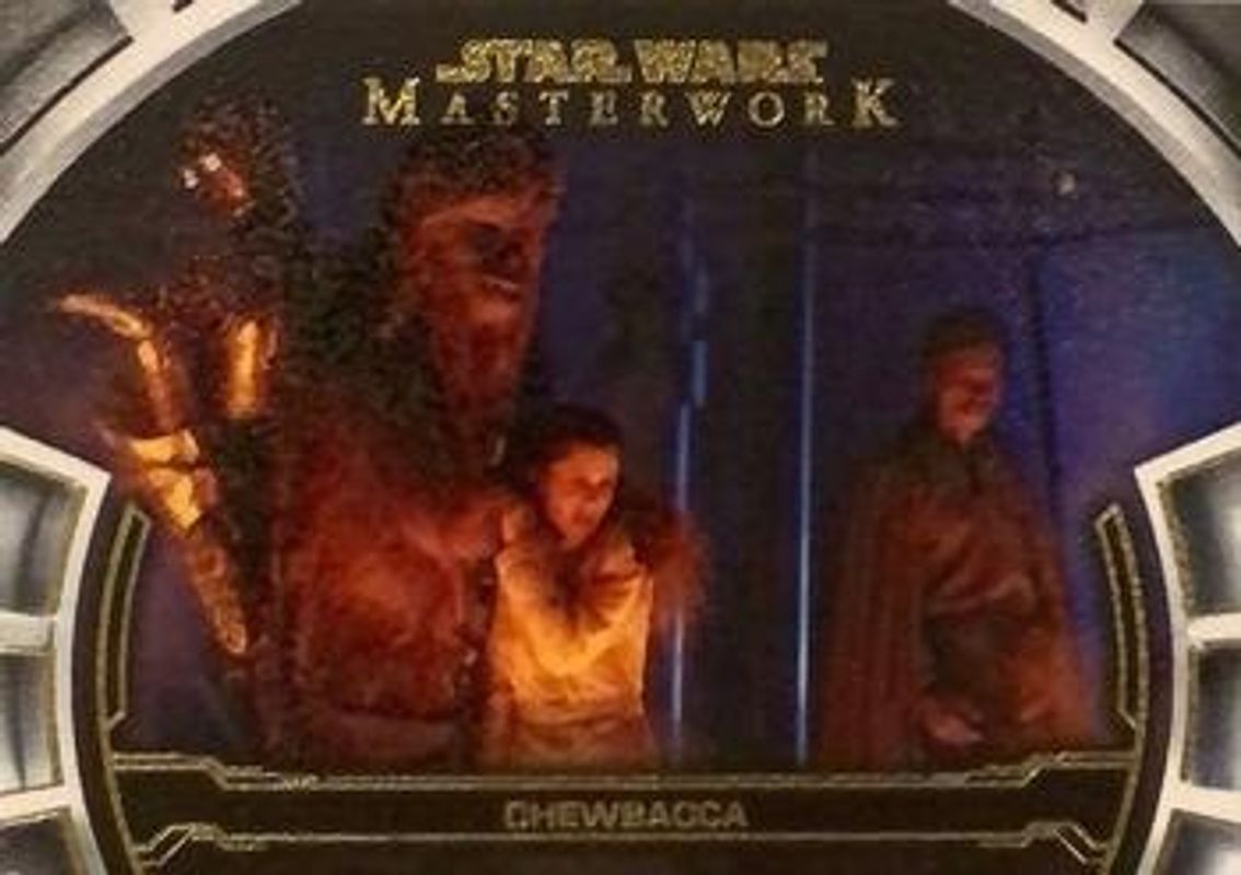 Chewbacca 2019 Topps Star Wars Masterwork #DM-7 Defining Moments Canvas /25 RAW