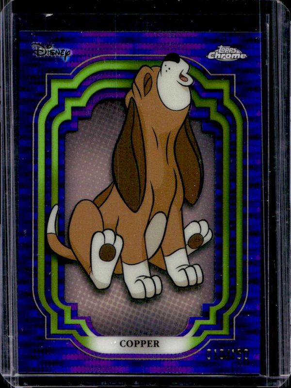 Copper 2024 Topps Chrome Disney #41 Purple & Green Pulsar /150 RAW