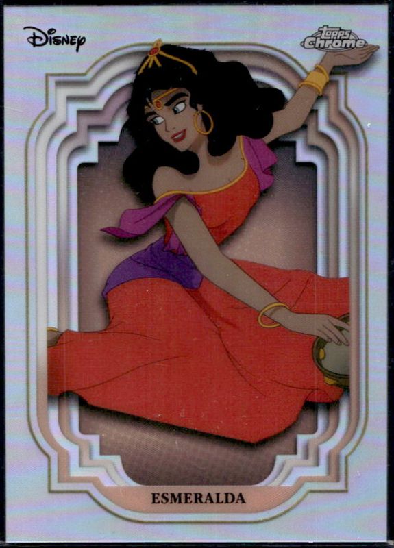 Esmeralda 2024 Topps Chrome Disney #77 Refractor RAW