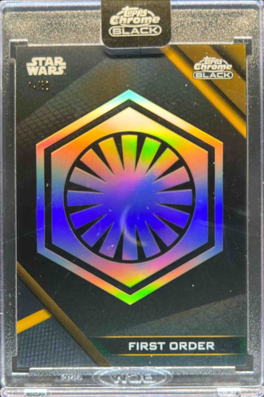 2024 Topps Chrome Black Star Wars #GL-6 Galactic Factions - Gold Refractor /50