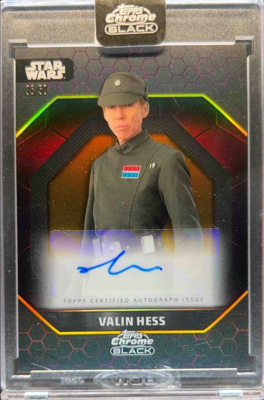 2024 Topps Chrome Black Star Wars #ADS-RB Dark Side Autographs - Gold Refractor /50