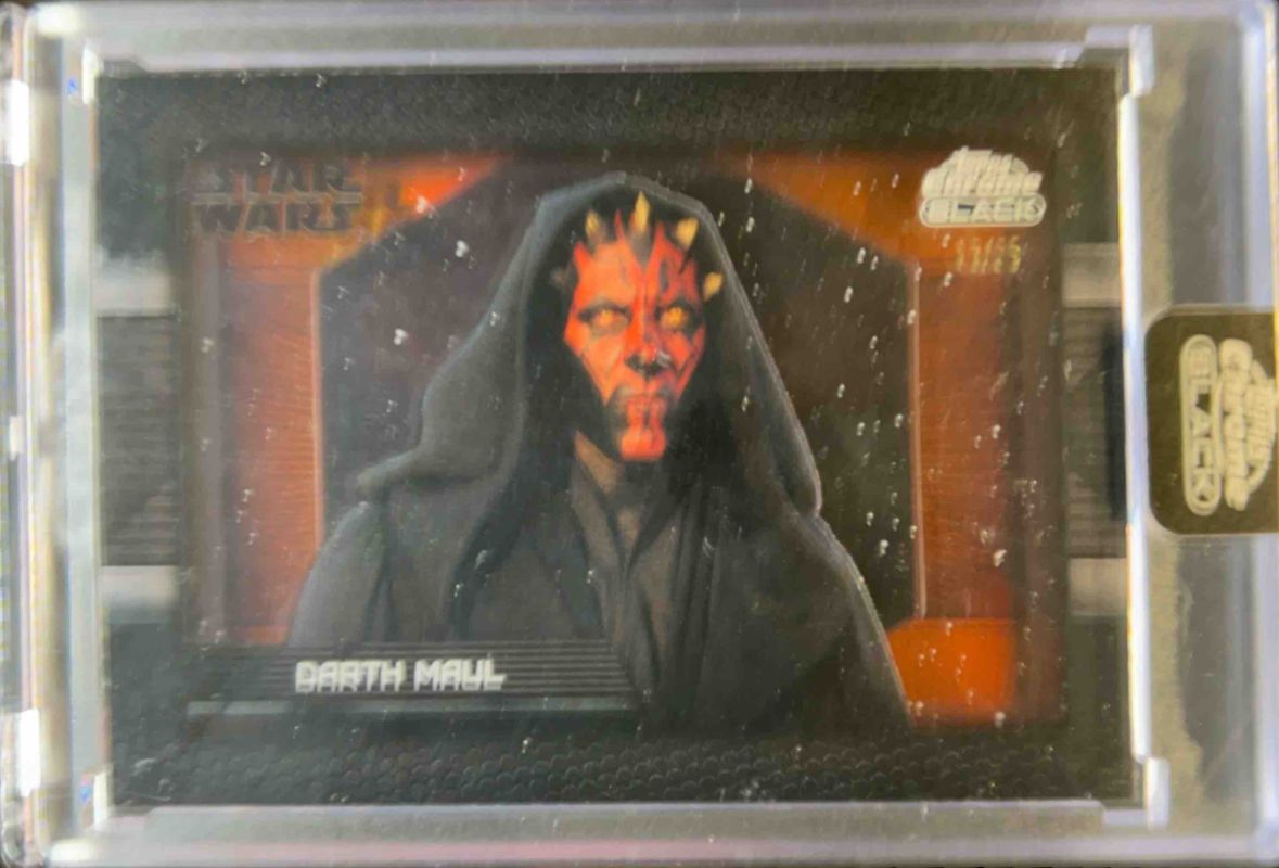 Darth Maul 2024 Topps Chrome Black Star Wars #DD-4 Depths of the Darkside RAW