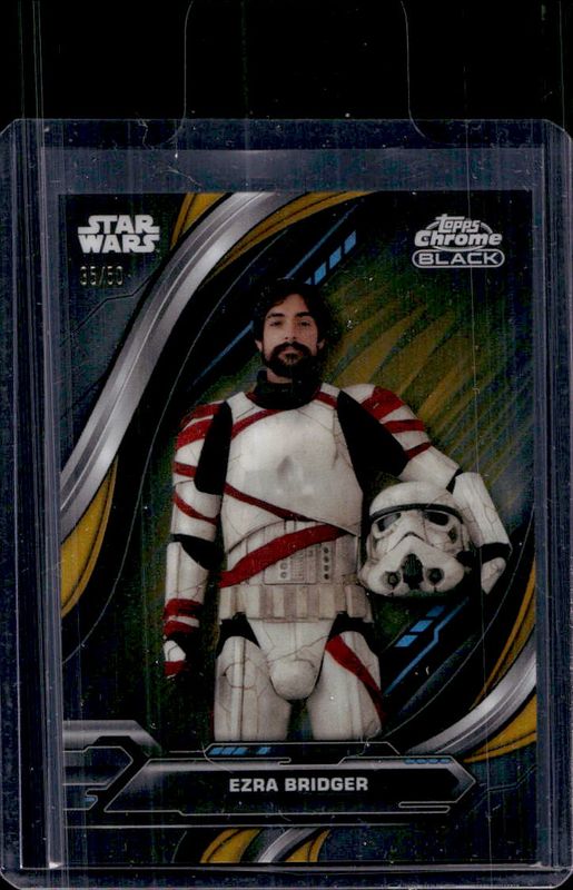 Ezra Bridger 2024 Topps Chrome Black Star Wars #9 Gold Refractor /50 RAW