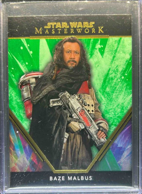 Baze Malbus 2024 Topps Star Wars Masterwork #22 Green /99 RAW