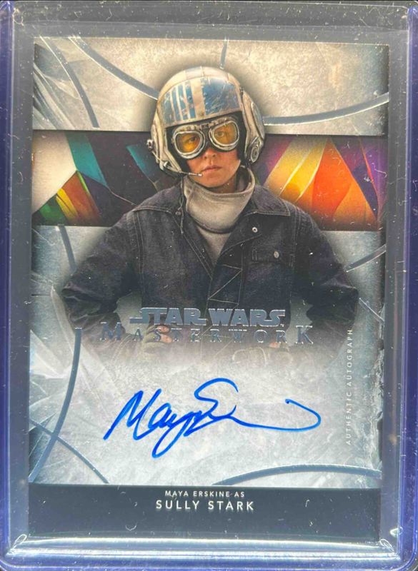 Maya Erskine Sully Stark 2024 Topps Star Wars Masterwork #A-ME Autographs RAW